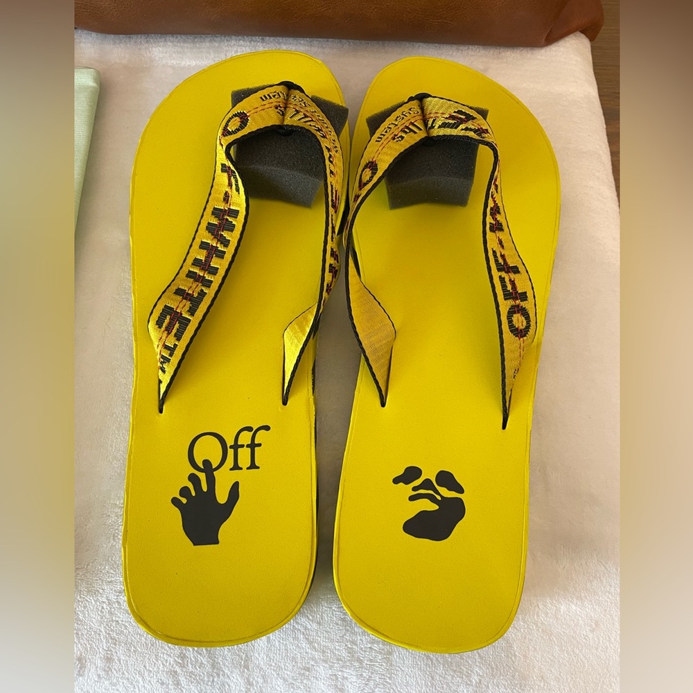 OFF-WHITE INDUSTRIAL FLIP FLOPS AUTHENTIC EU 46 /US 12.5 (NWT)